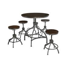 Odium Counter Height Dining Table and Bar Stools (set of 5)
