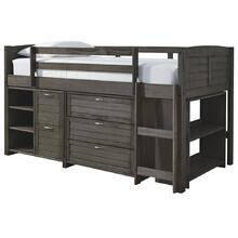 Caitbrook Twin Loft Bed With 1 Large Storage Drawer
