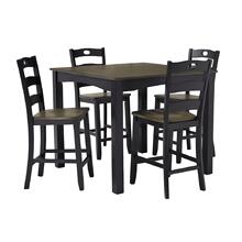 Froshburg Counter Height Dining Room Table and Bar Stools (set of 5)