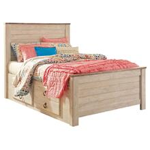 Willowton Full Panel Bed With 2 Storage Drawers