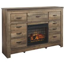 Trinell Dresser With Electric Fireplace