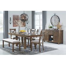 Dining Table and 4 Chairs and Bench With Storage