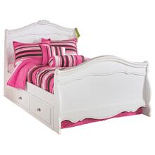Exquisite Full Sleigh Bed With 4 Storage Drawers