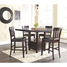 Counter Height Dining Table and 4 Barstools