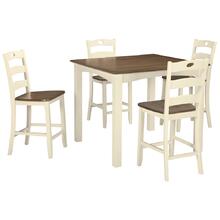 Woodanville Counter Height Dining Room Table and Bar Stools (set of 5)