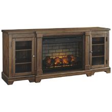Flynnter 75" TV Stand With Electric Fireplace