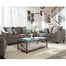 Salizar Transitional Grey Two-piece Living Room Set