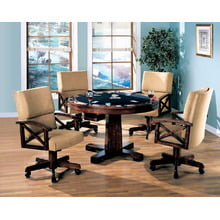 Marietta Casual Tobacco Dining/game Table and Four Chairs