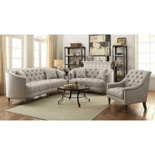 Avonlea Beige Three-piece Living Room Set