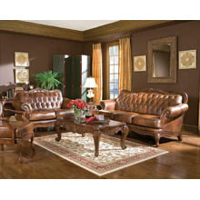Victoria Traditional Tri-tone Three-piece Living Room Set