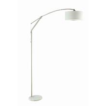 Contemporary White and Chrome Floor Lamp