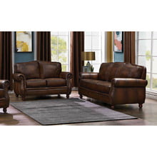 Montbrook Traditional Brown Two-piece Living Room Set