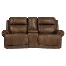 Austere Reclining Loveseat With Console