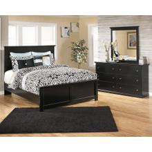 King Panel Bed With Mirrored Dresser