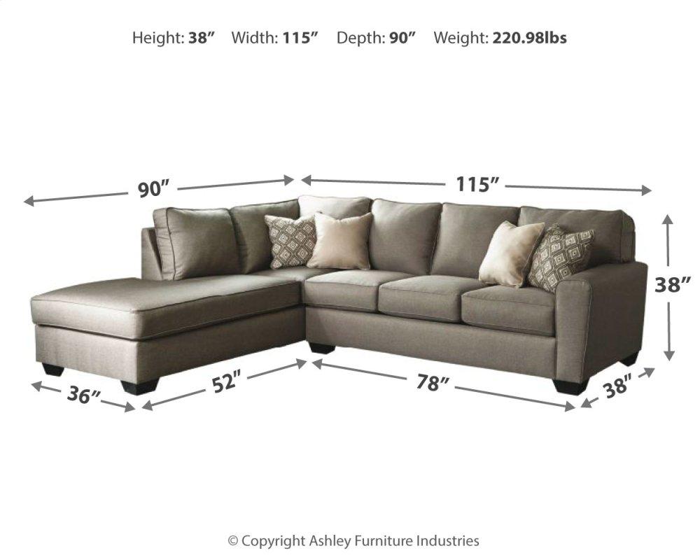 Calicho 2-piece Sectional With Chaise