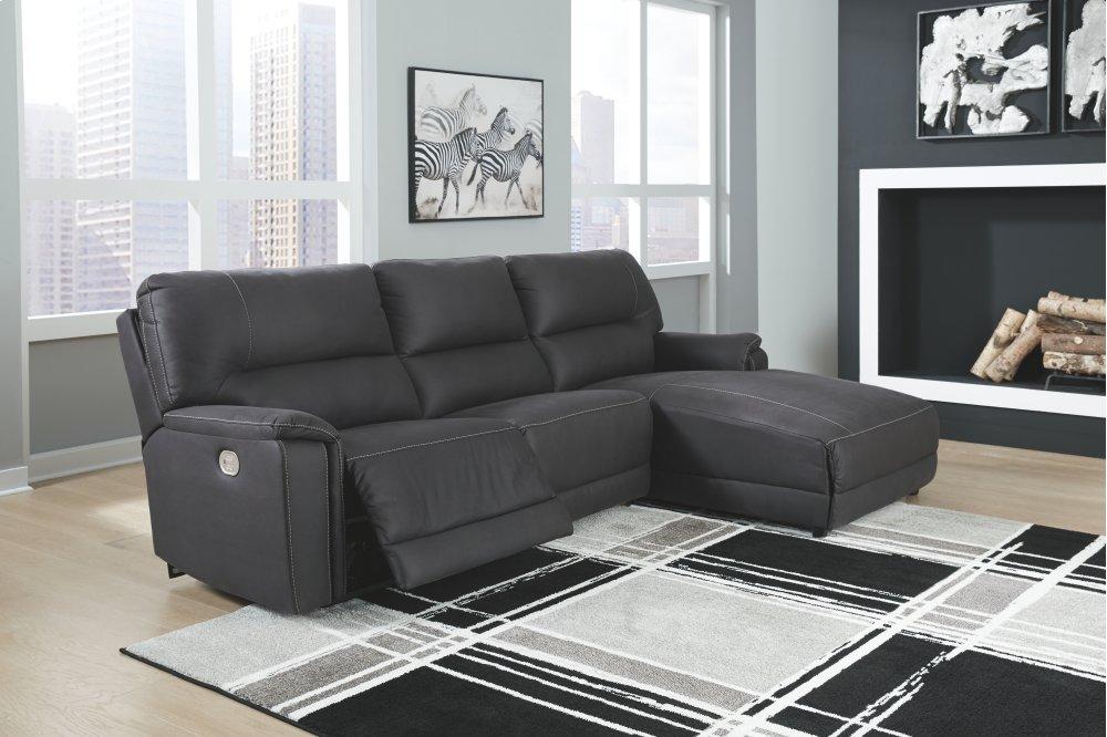 Henefer 3-piece Power Reclining Sectional With Chaise