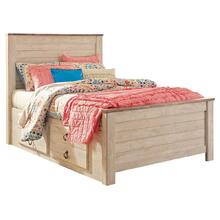 Willowton Full Panel Bed With 2 Storage Drawers