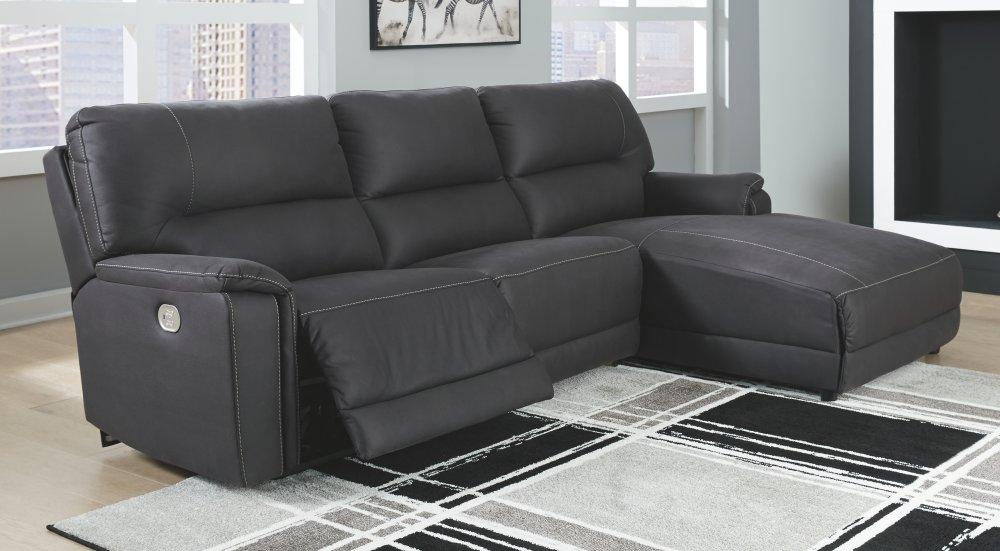 Henefer 3-piece Power Reclining Sectional With Chaise