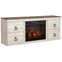 Willowton 63" TV Stand With Electric Fireplace
