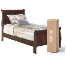 Twin Sleigh Bed With Mattress