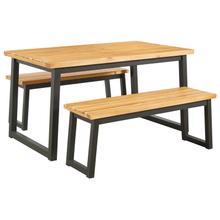 Town Wood Outdoor Dining Table Set (set of 3)