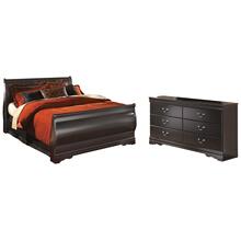 Queen Sleigh Headboard With Dresser