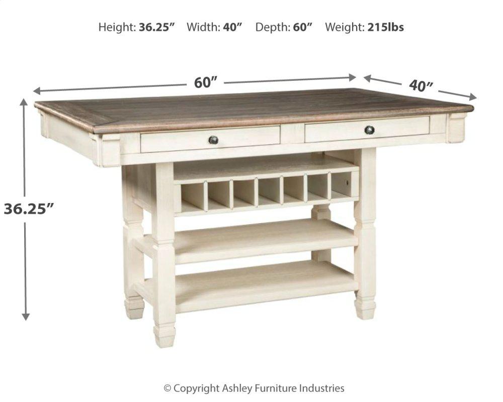 Counter Height Dining Table and 6 Barstools