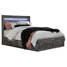 Baystorm Queen Panel Bed With 4 Storage Drawers