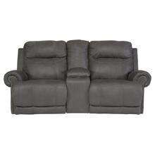 Austere Reclining Loveseat With Console