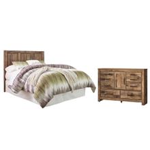 Queen/full Panel Headboard With Dresser