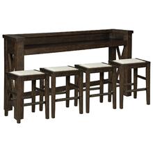 Counter Height Dining Table and 4 Barstools