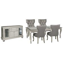 Dining Table and 4 Chairs With Storage