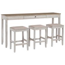 Skempton Counter Height Dining Room Table and Bar Stools (set of 3)