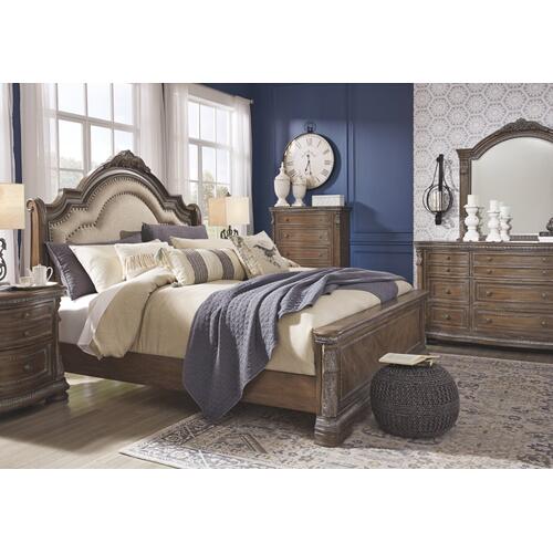 Charmond Queen Upholstered Sleigh Bed