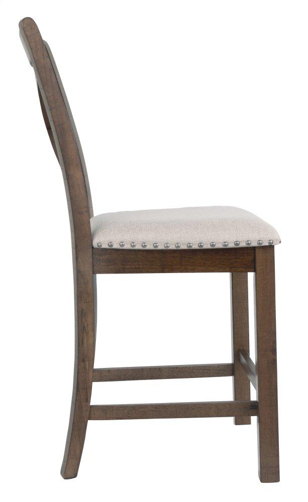 Counter Height Dining Table and 4 Barstools and Bench