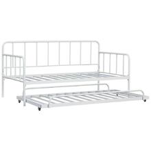 Trentlore Twin Metal Day Bed With Trundle