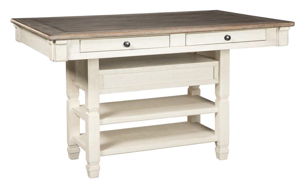 Counter Height Dining Table and 6 Barstools