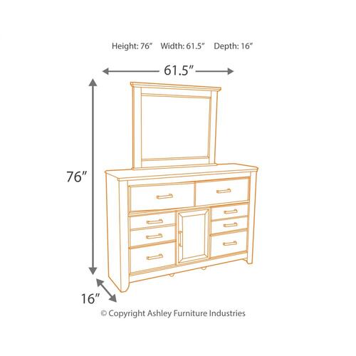 Juararo Dresser and Mirror
