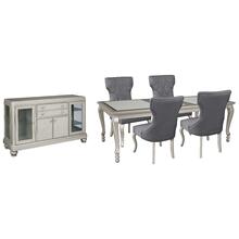 Dining Table and 4 Chairs With Storage