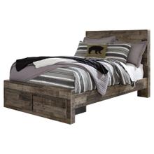 Derekson Full Panel Bed With 2 Storage Drawers