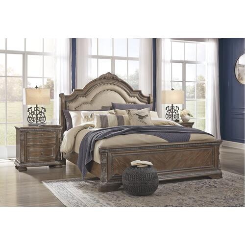 Charmond Queen Upholstered Sleigh Bed
