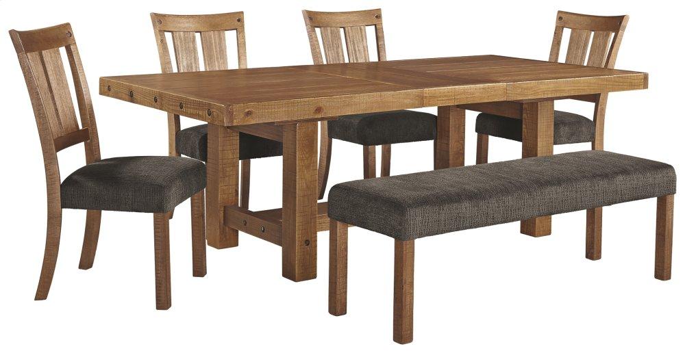 Dining Table and 4 Chairs and Bench
