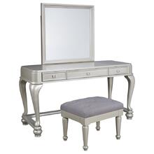 Youth Mirrored Vanity With Chair
