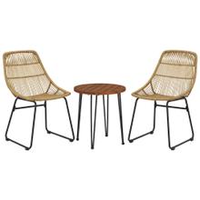 Coral Sand Outdoor Chairs With Table Set (set of 3)