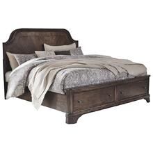 Adinton King Panel Bed With 2 Storage Drawers