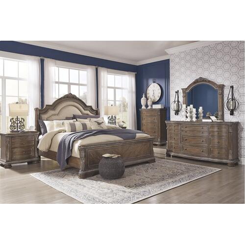 Charmond Queen Upholstered Sleigh Bed