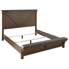 Lakeleigh California King Panel Bed With Upholstered Bench