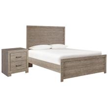 Full Panel Bed With Nightstand