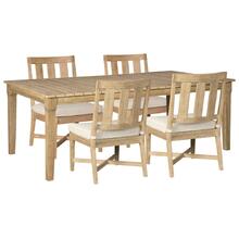 Outdoor Dining Table and 4 Chairs