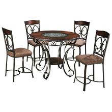 Counter Height Dining Table and 4 Barstools